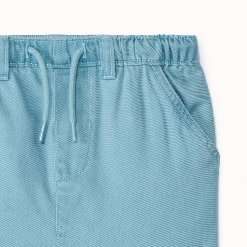 Pantalon uni à poches cargo pour bébé garçon  