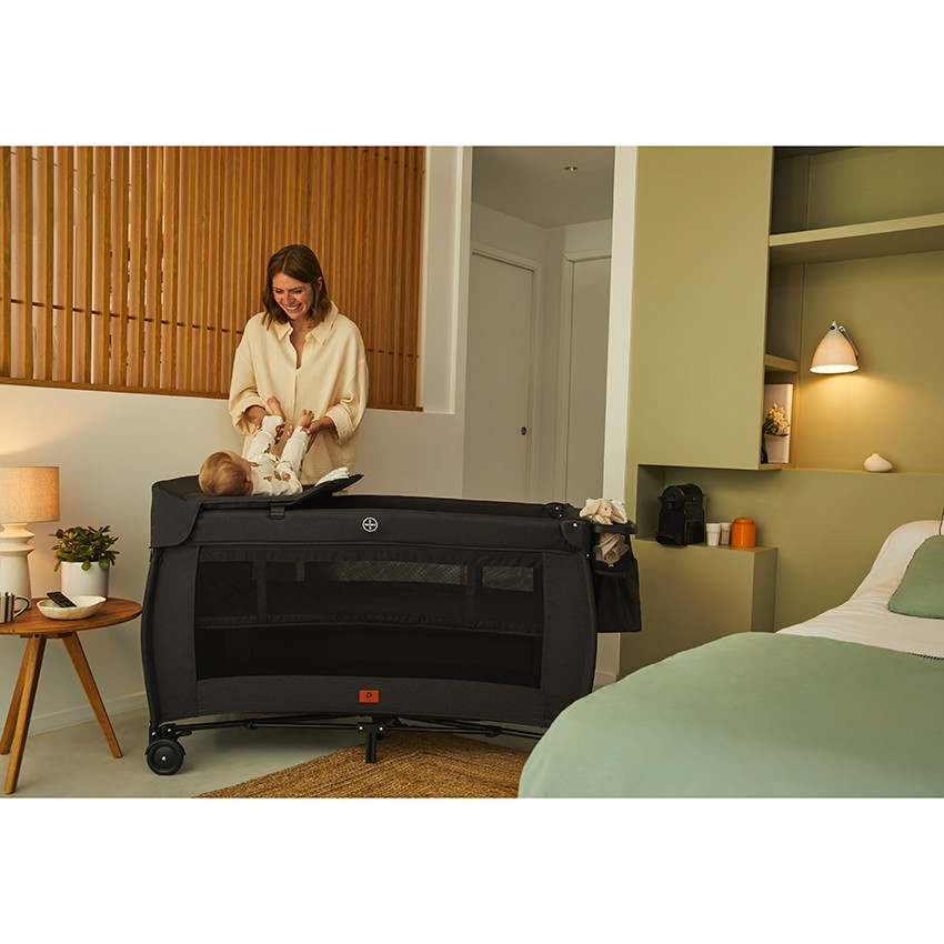 Lit de voyage avec accessoires Top All In noir 