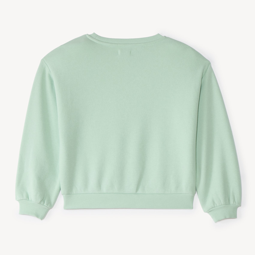 Sweat en molleton print fleuri pour fille 