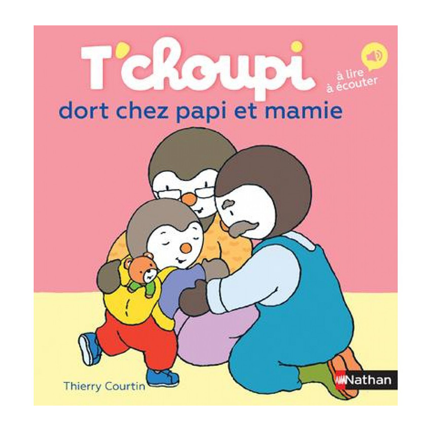 Livre T'Choupi dort chez Papi et Mamie 