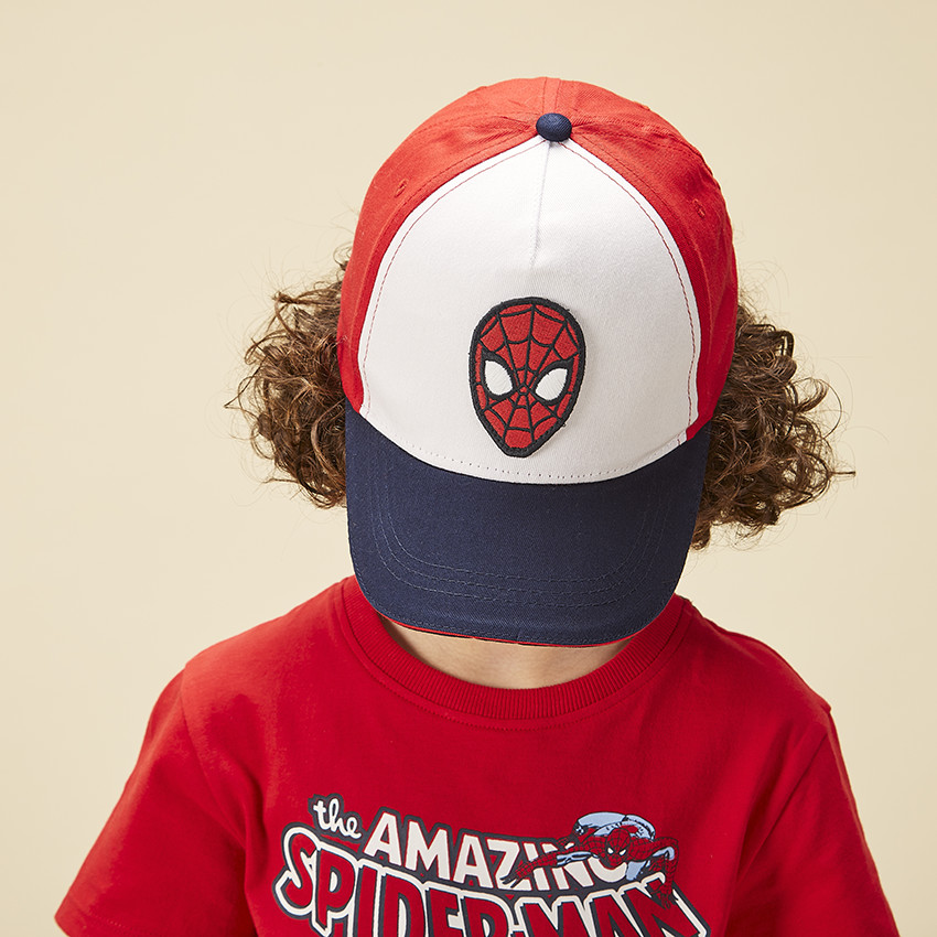Casquette tricolore patch Spider-Man Marvel pour garçon 