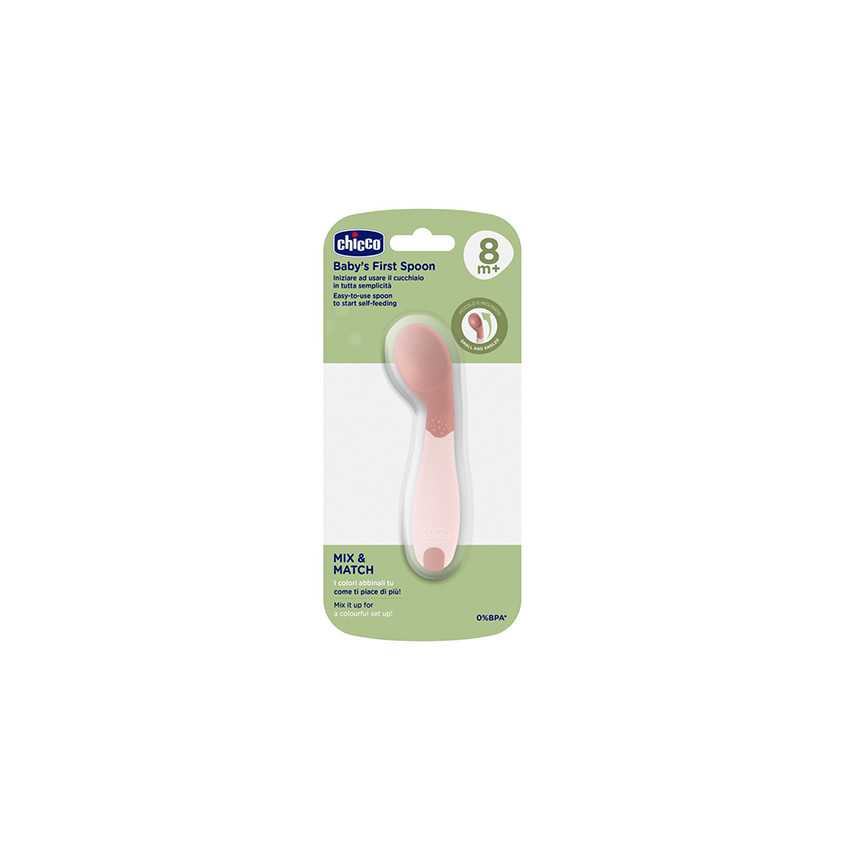 COUVERT CUILLERE COUDEE ROSE 8M+ 