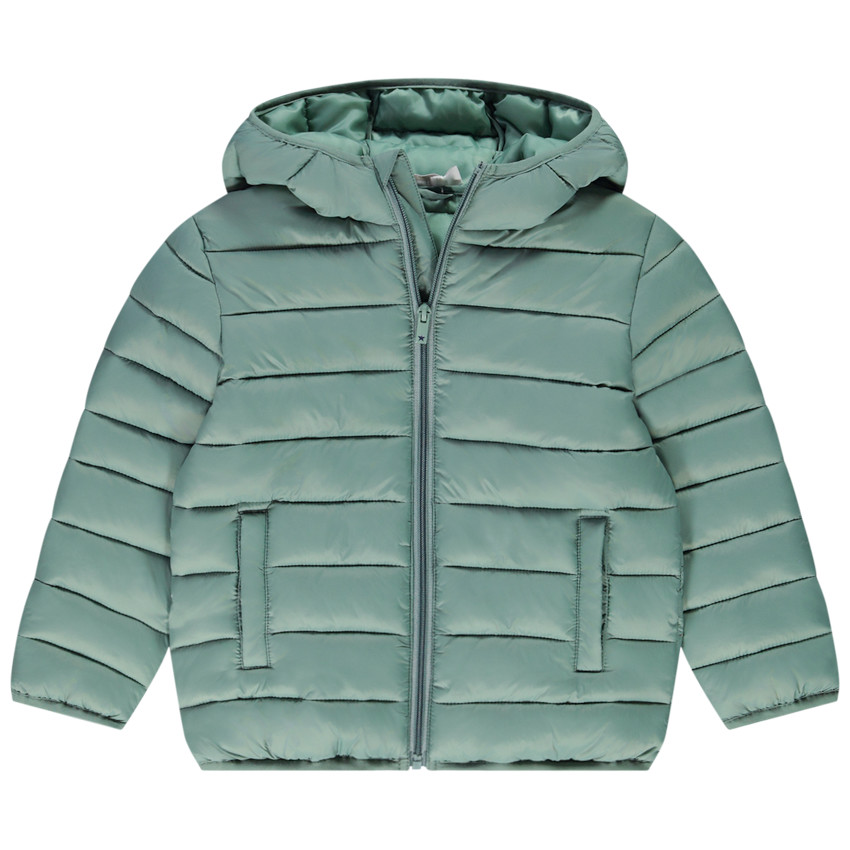 Doudoune légère à capuche bicolore pour garçon