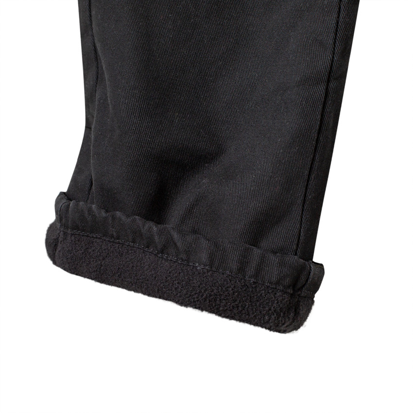 Pantalon droit en twill doublé polaire pour enfant garçon 