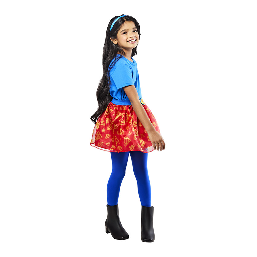 Set de déguisement 5-8 ans jupe + serre tête Supergirl Warner 
