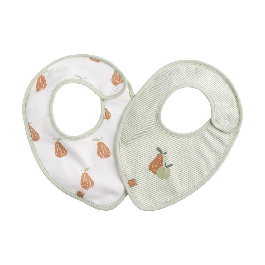 Lot de 2 bavoirs Botanica pressionnés 