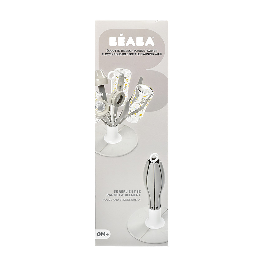 Egoutte-biberon pliable Gris/Blanc - Gris/Blanc (Béaba) - Image 3