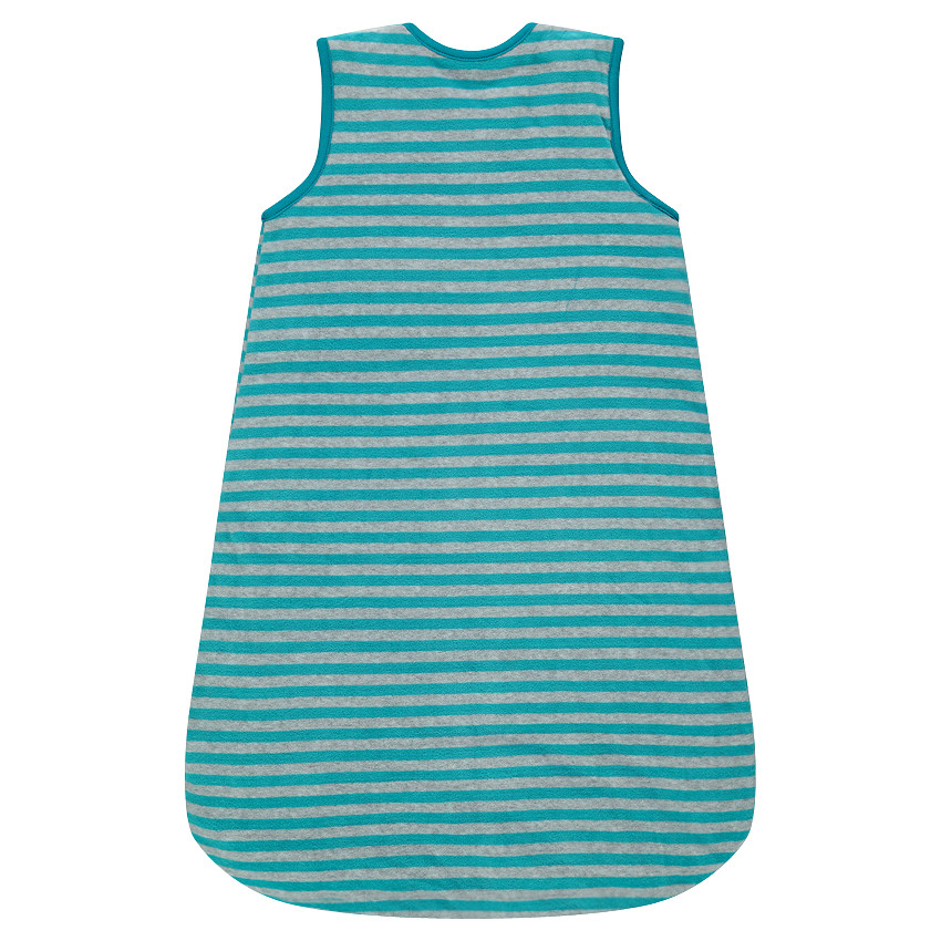 Turbulette sans manches rayée avec motif brodé 