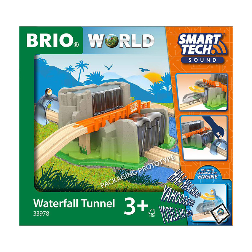 Véhicule Fonction Brio Train Pont et Tunnel Cascade Smart Tech Sound