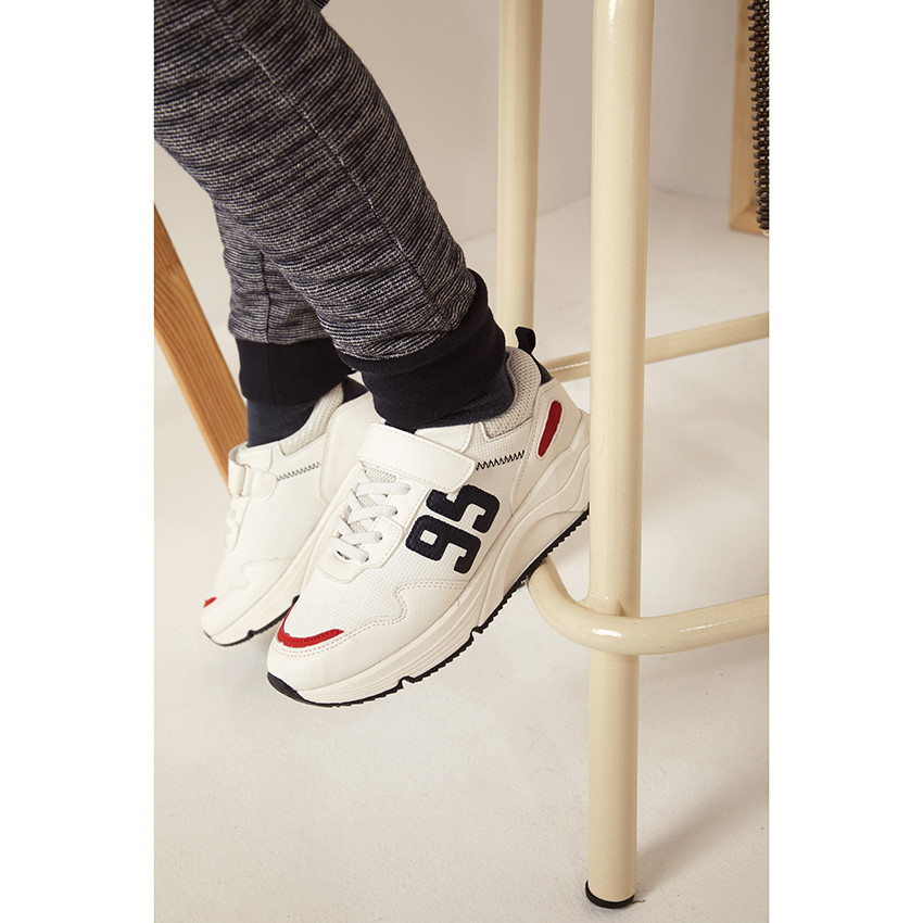 Baskets chiffres et semelle paisse pour enfant gar on