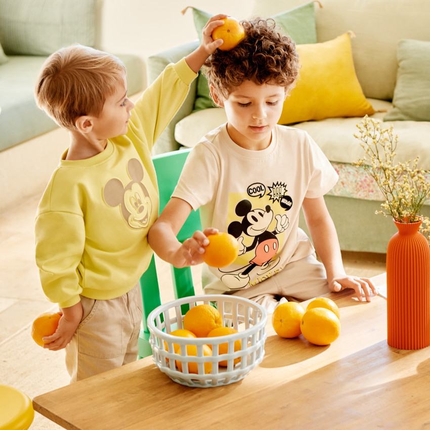 Sweat en molleton motif embossé Mickey Disney pour bébé garçon 