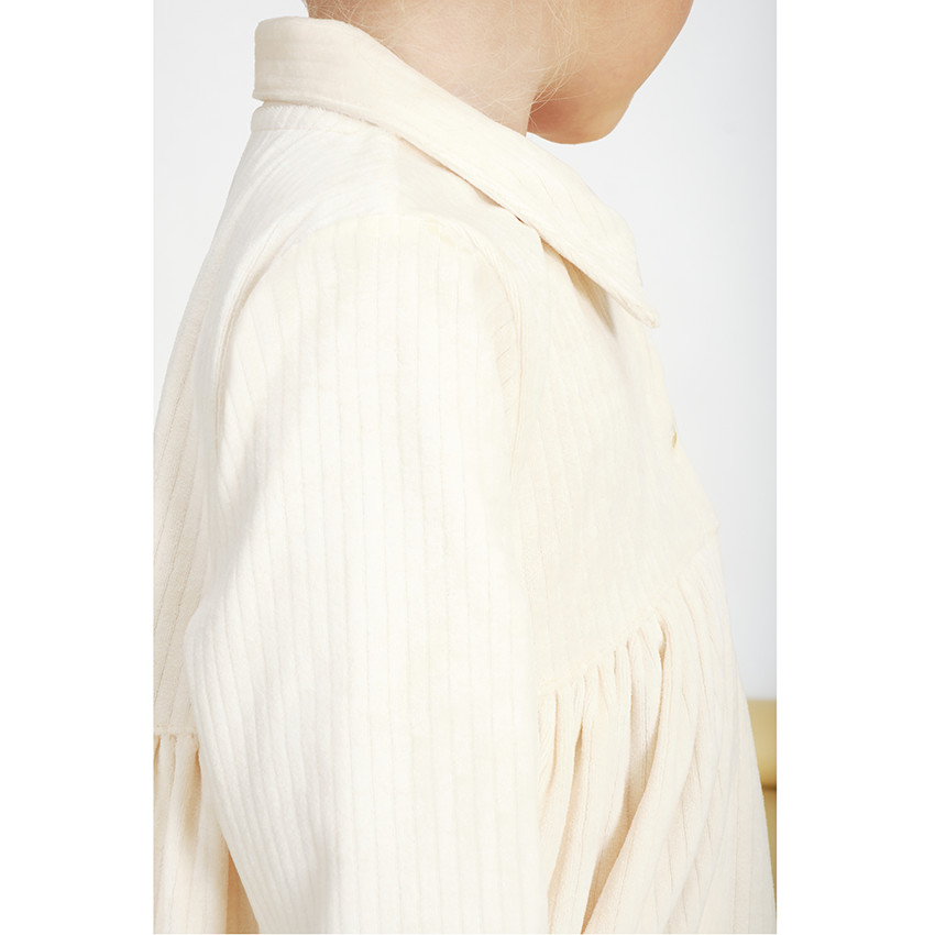 Robe en velours côtelé manches longues pour bébé fille 
