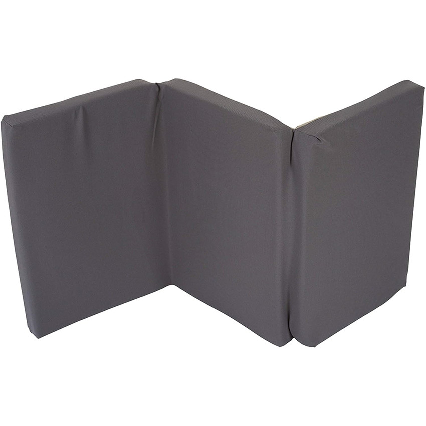 Matelas de lit de voyage pliant - Gris - 60 x 120 cm 