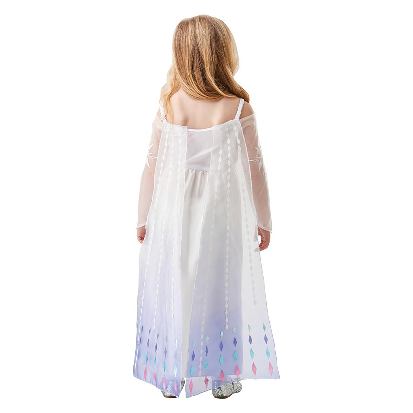 Déguisement Robe d'Elsa Reine des neiges à motifs taille 5-7 ans 
