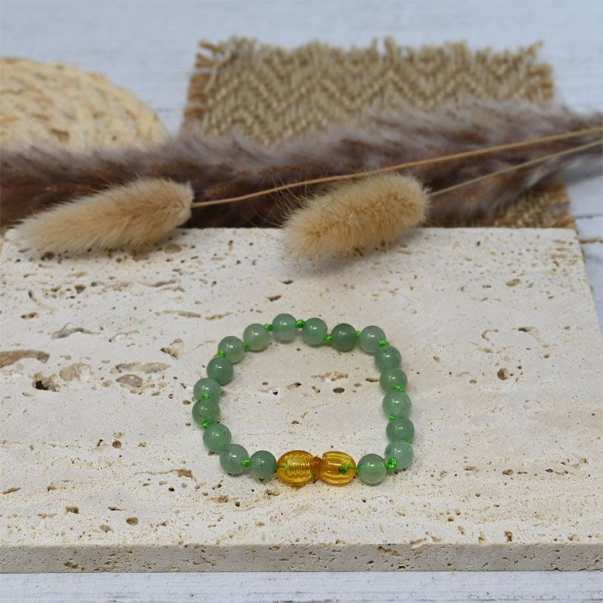 Bracelet bébé en pierres naturelles Aventurine 