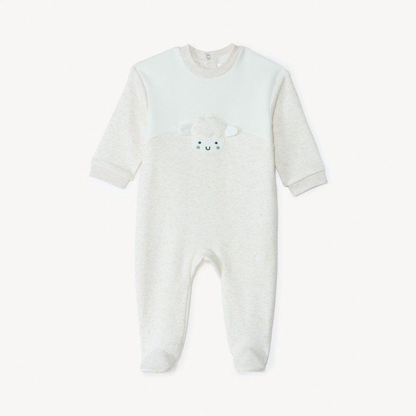 Dors-bien bicolore Mouton doublé sherpa pour bébé 