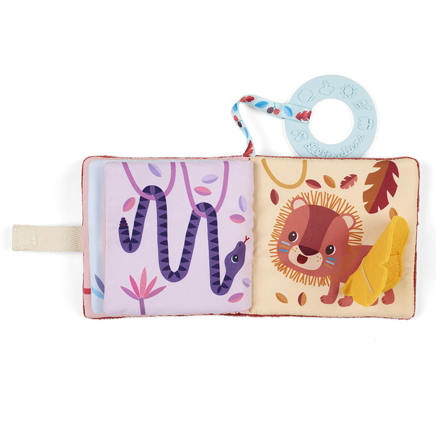 Livre imagier avec anneau de dentition Jack le Lion 6M+ 