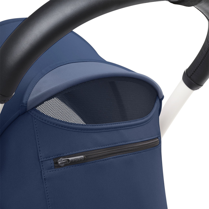 Poussette Stokke® YOYO³ à partir de 6 mois - cadre blanc/bleu Air France 