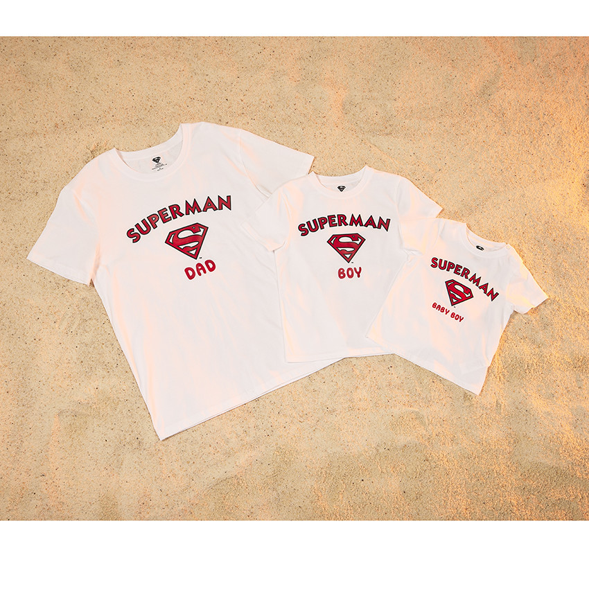 T-shirt manches courtes patch Superman Warner pour garçon 