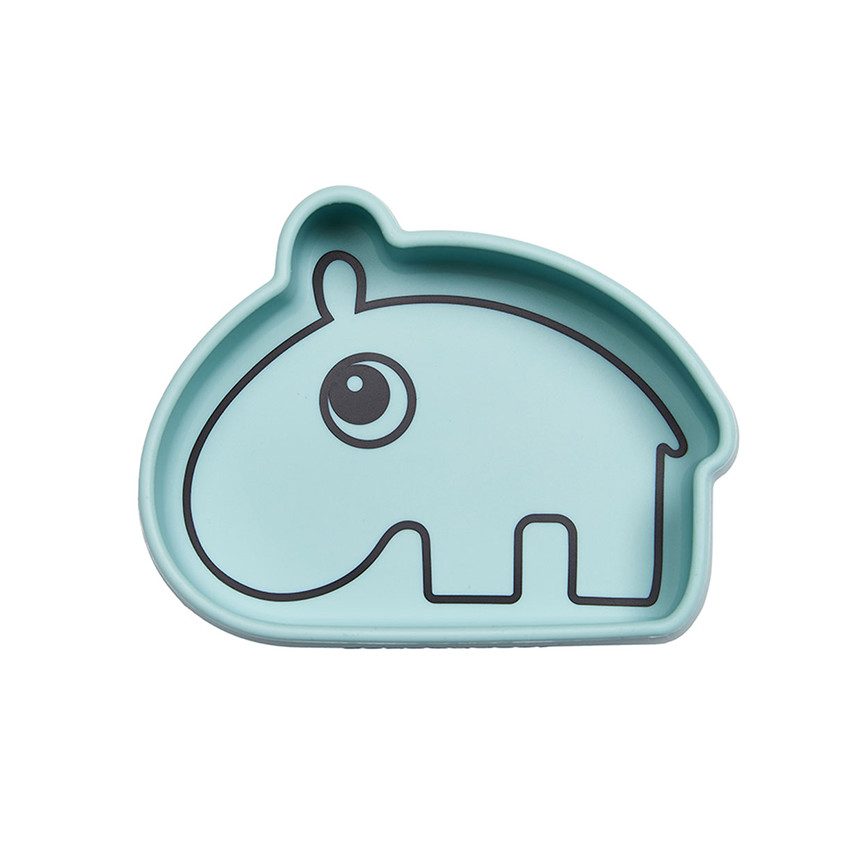 Assiette bol silicone ventouse Ozzo - Bleu