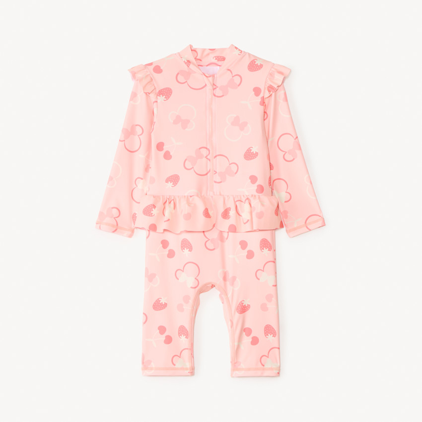Combinaison de bain anti-UV Minnie Disney pour bébé fille  