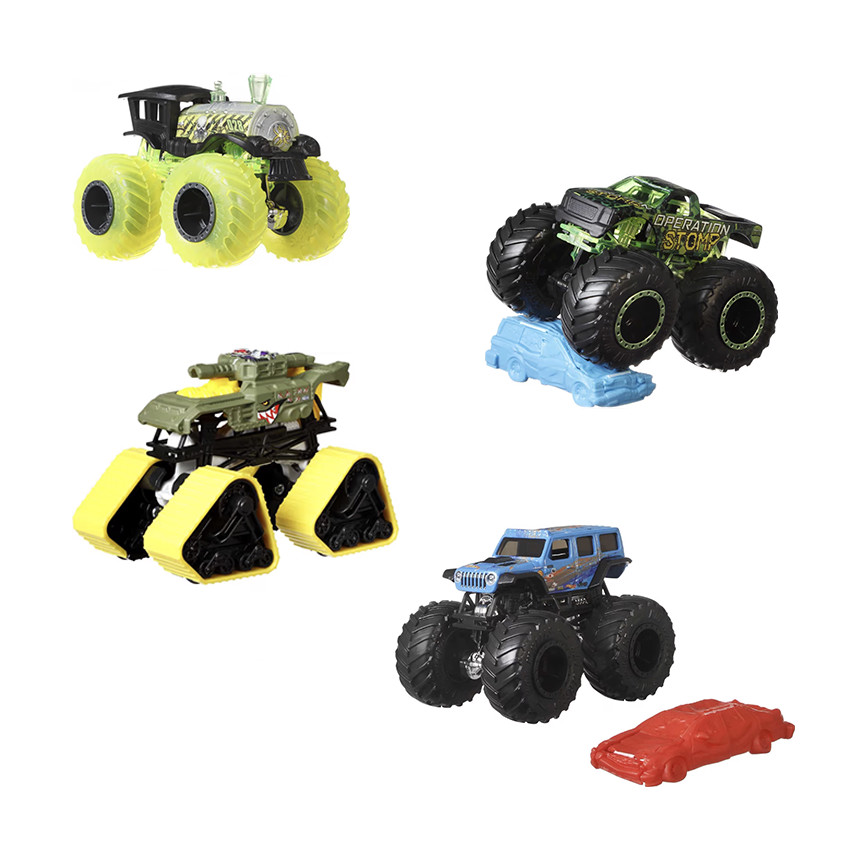 Véhicule Monster Trucks 1/64 (modèle aléatoire) 
