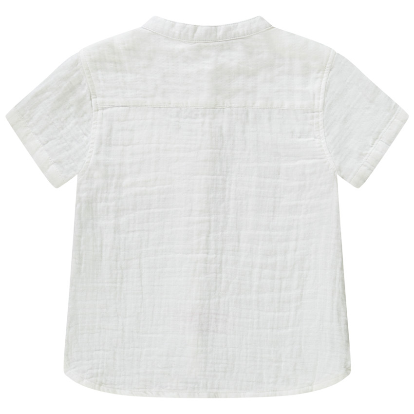 Chemise manches courtes à palmier brodé pour bébé garçon 