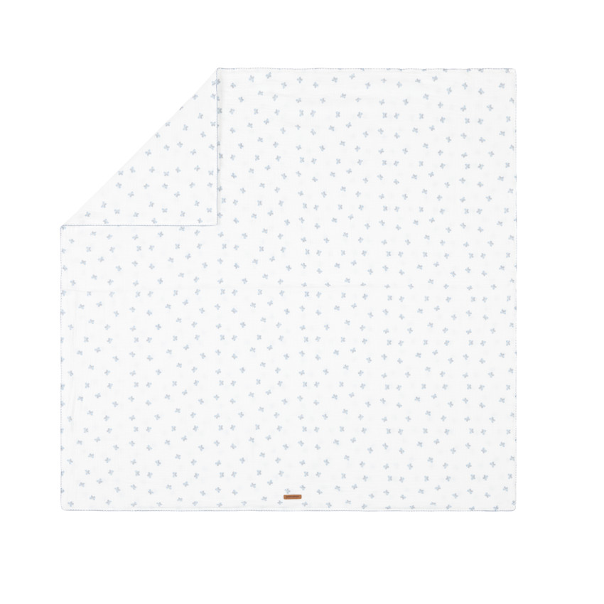 Couverture en gaze de coton 100 x 100 cm - Tiny Flowers 