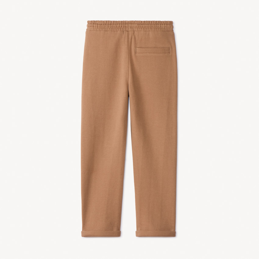 Pantalon uni en maille milano pour garçon  