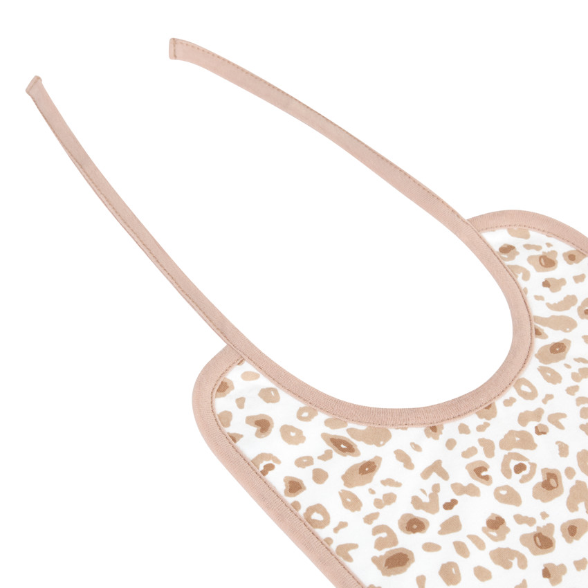 Lot de 5 bavoirs léopard 