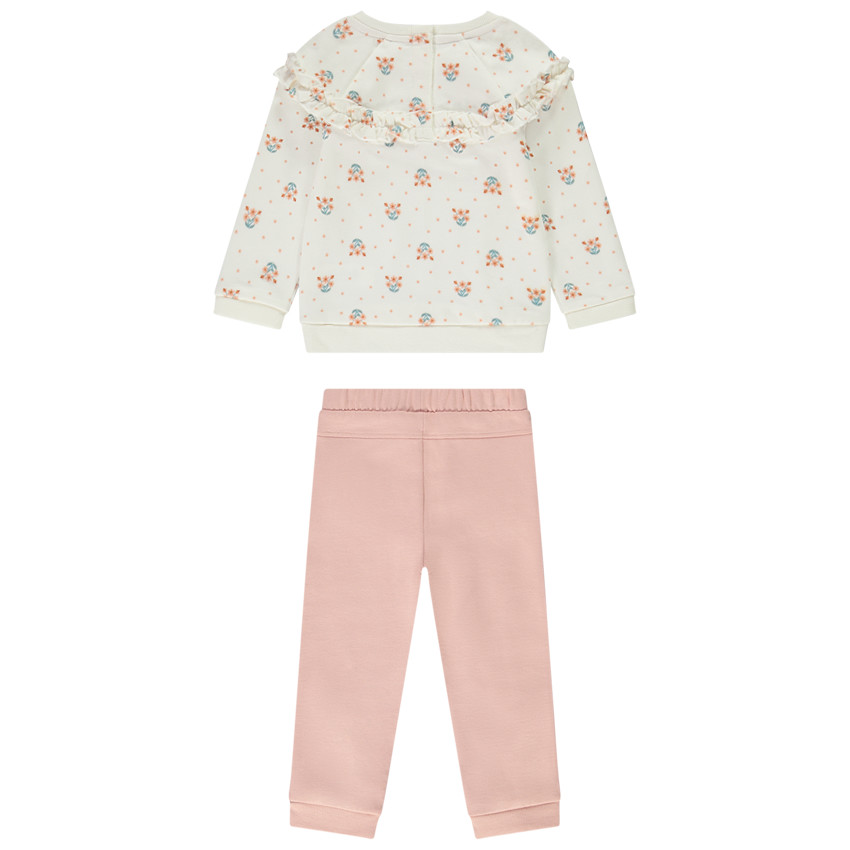 Ensemble 2 pièces imprimé fantaisie pour bébé fille 