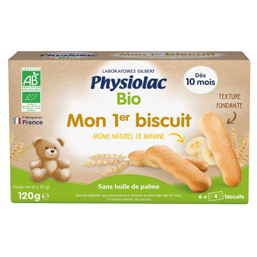 Biscuits issus de l'agriculture biologique avec arôme naturel de banane 120g Main Biscuits issus de l'agriculture biologique avec arôme naturel de banane 120g