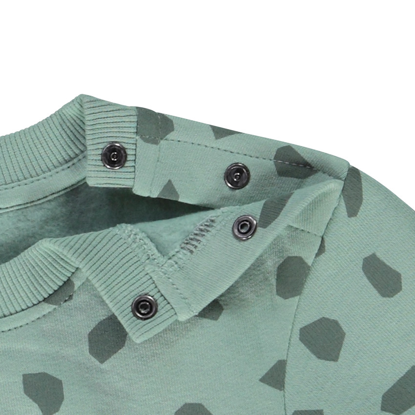 Sweat en molleton avec patch bouclette pour bébé garçon 