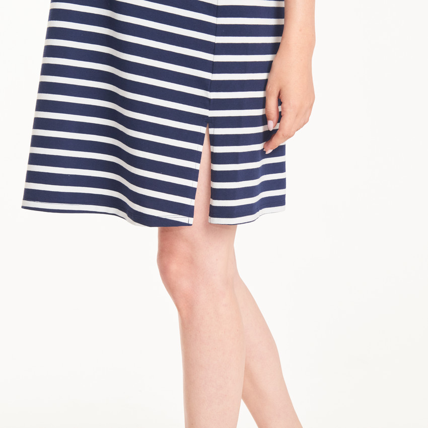 Chemise de nuit et d'allaitement + body esprit marinière 