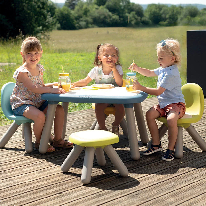 Table en plastique pour enfant bleu 