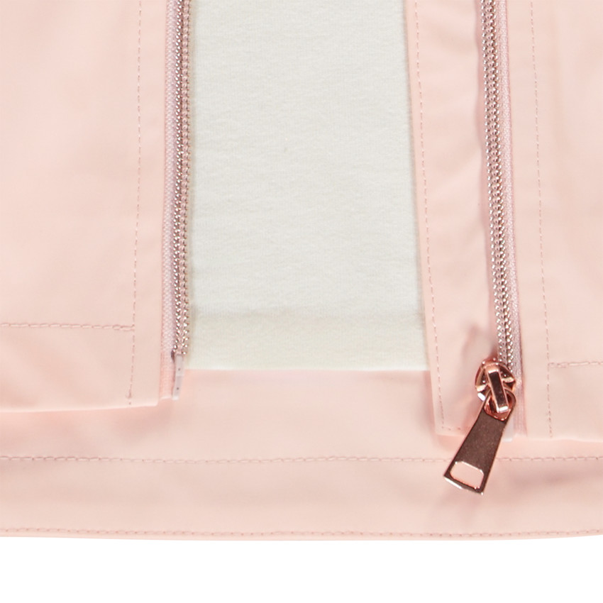 Parka gomme unie à capuche pour fille 