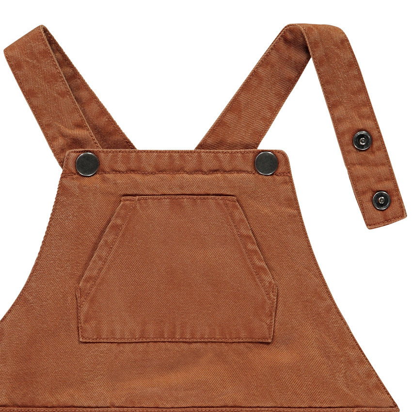 Salopette longue en twill doublé pour bébé garçon 