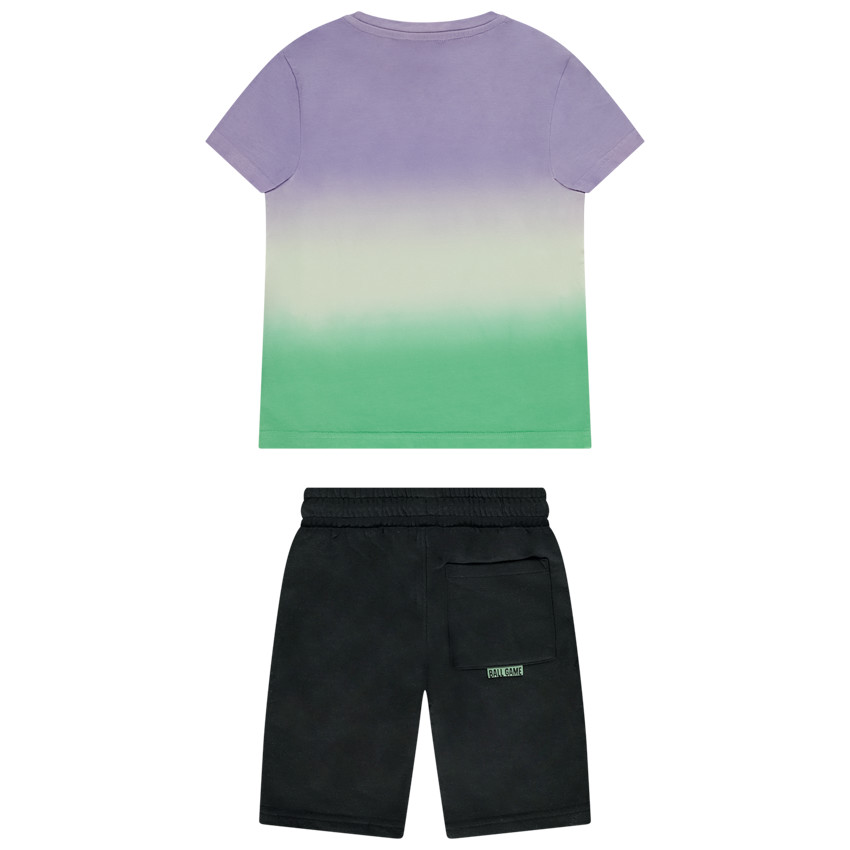 Ensemble court 2 pièces effet tie & dye pour garçon 