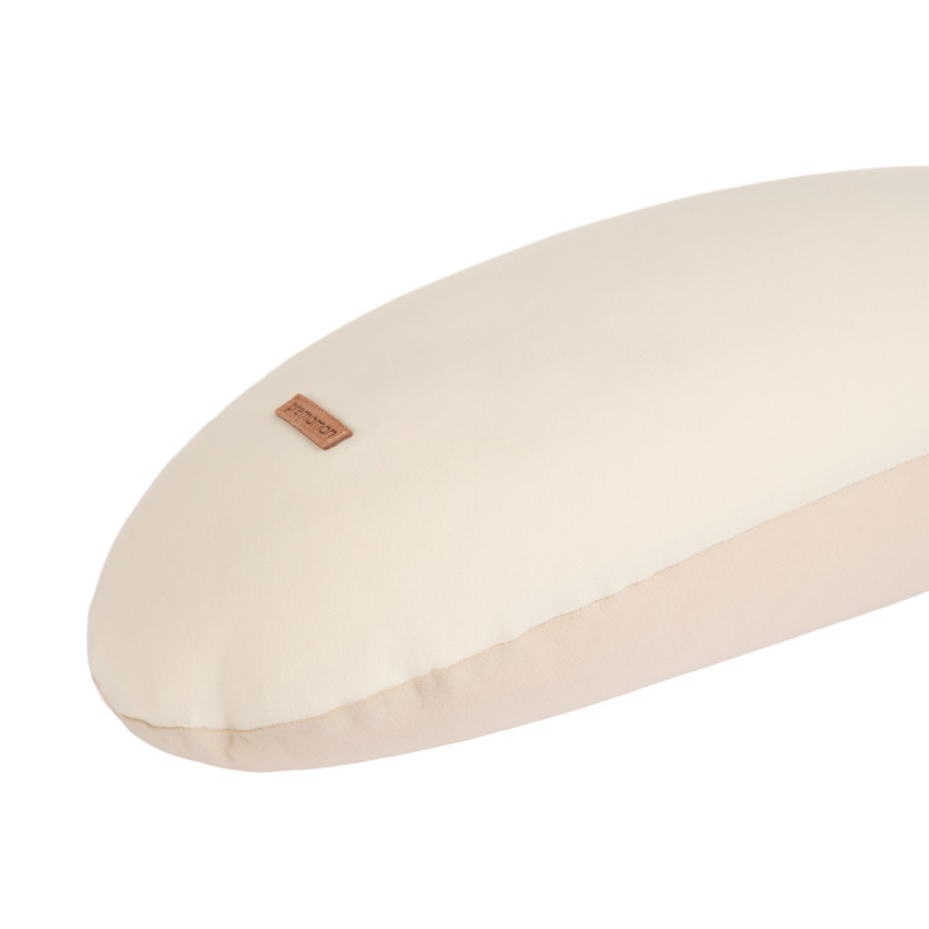 Coussin d'allaitement en microbilles bicolore 