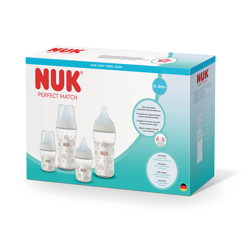 Kit de naissance de 4 biberons Perfect Match - Beige - Beige (Nuk) - Image 1