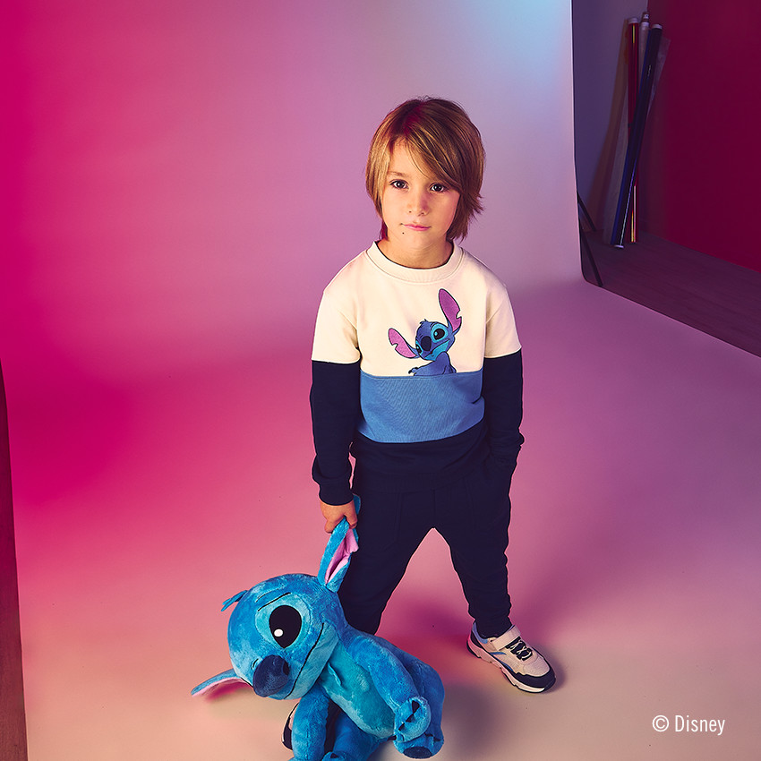 Ensemble jogging + sweat Stitch Disney pour garçon 