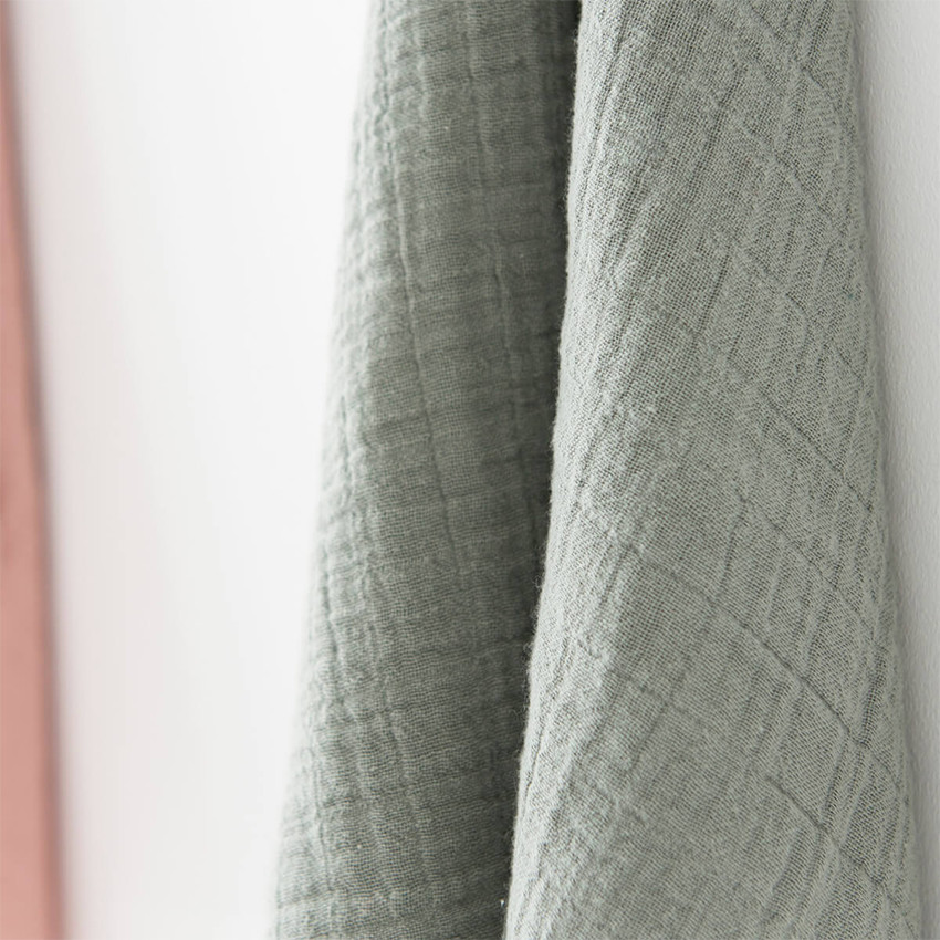 Lot de 2 langes en mousseline 110 x 110 cm bliss olive 