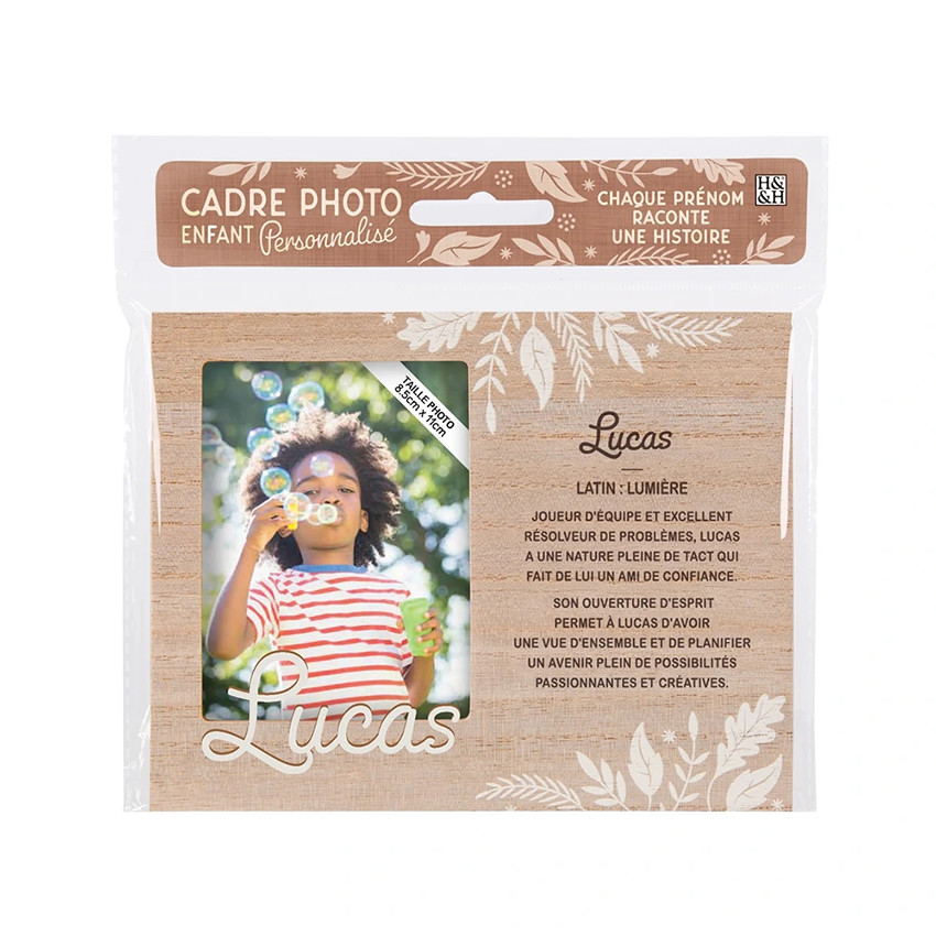 Cadre photo personnalisé 18,5 x 14,5 cm Lucas 