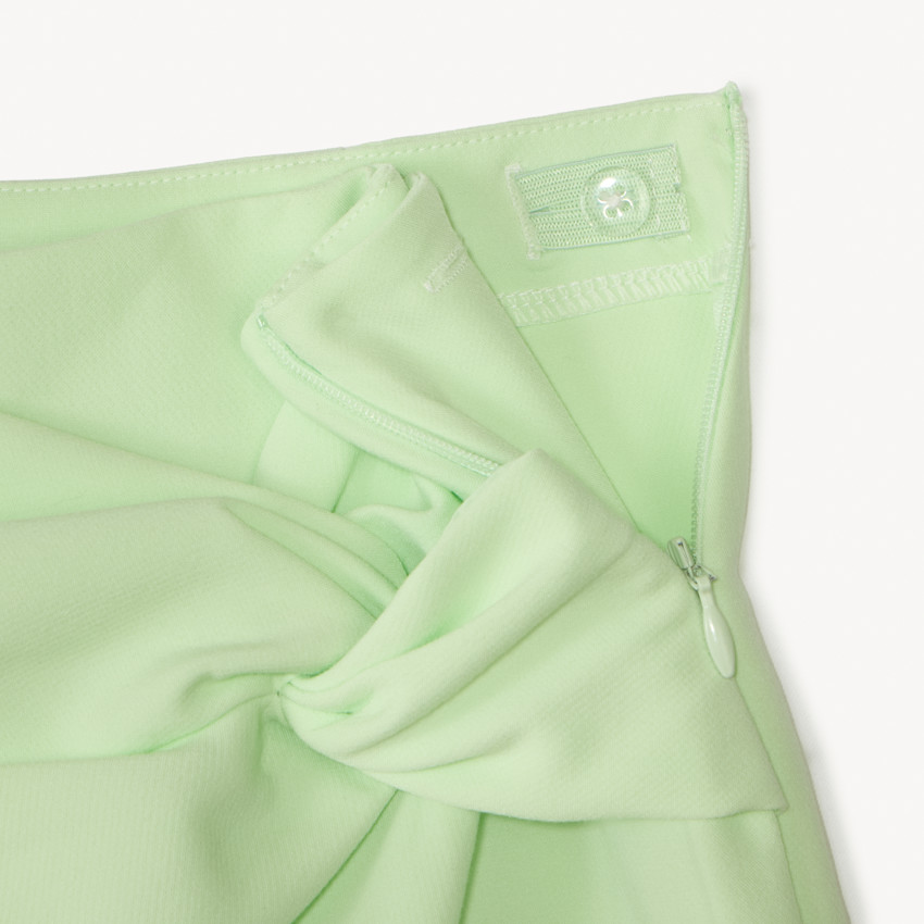 Jupe-short effet noué uni pour fille 