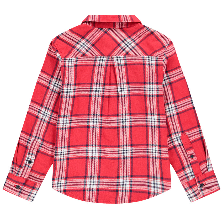 Chemise en flanelle à carreaux pour enfant garçon 