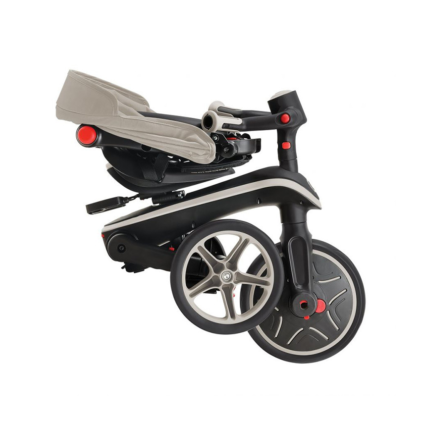 Tricycle évolutif et pliable Explorer Trike 4 en 1 taupe 