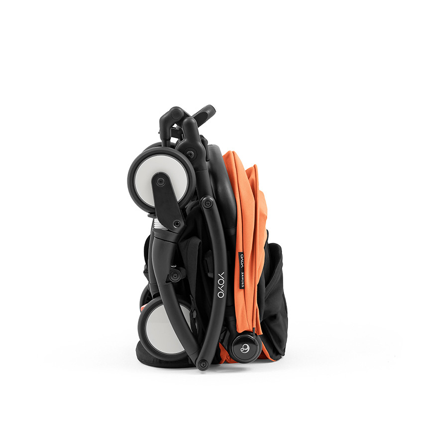 Poussette YOYO⁵ châssis + assise - Peach/Noir 