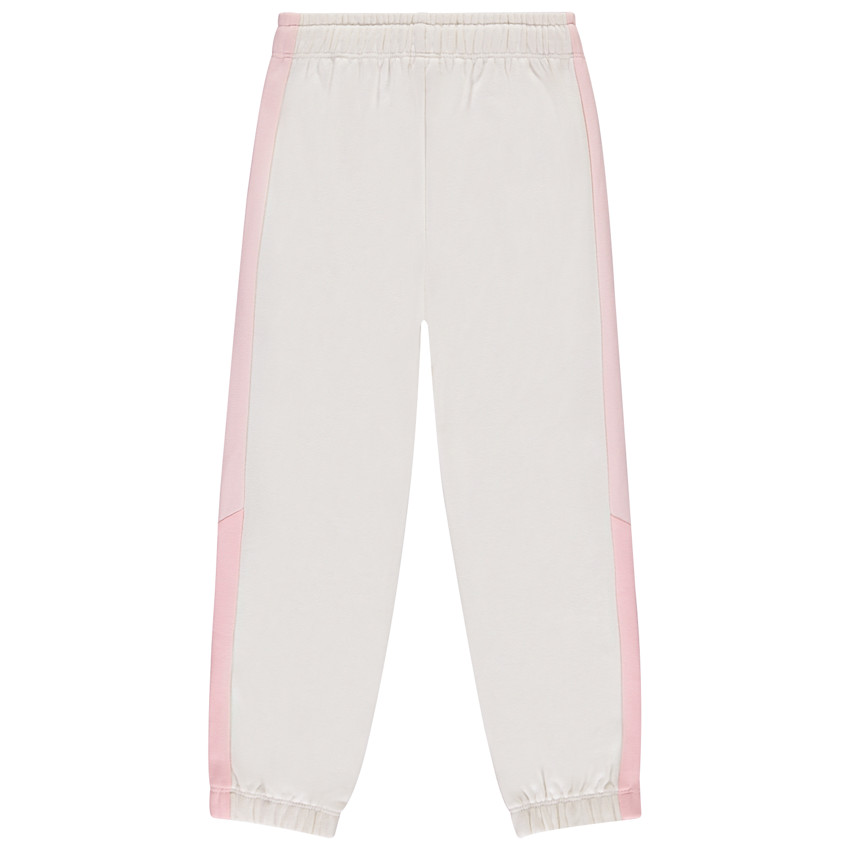 Jogging molleton à bandes colorées pour fille 