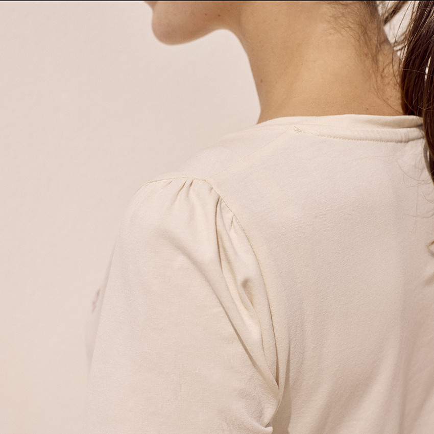 T-shirt manches courtes d'allaitement printé 