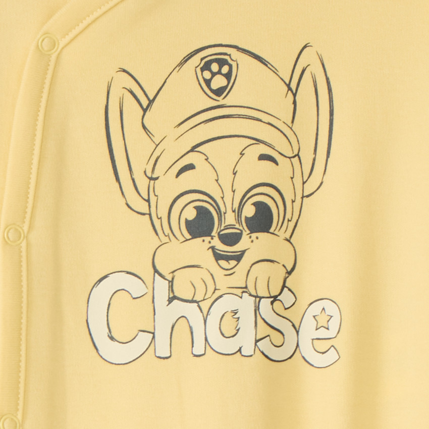 Dors bien léger en interlock print Chase de la Pat' Patrouille pour bébé garçon (finitions différentes selon l'âge) 